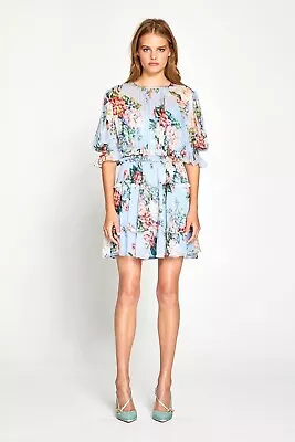 $117 • Buy Bnwt Alice Mccall Dove Blue Pretty Things Mini Dress - Size 6 Au/2 Us (rrp $425)