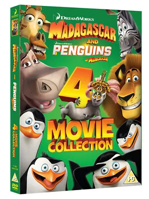 Madagascar And Penguins Of Madagascar: 4-movie Collection (DVD) (UK IMPORT) • $17.70