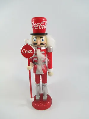 Coca-Cola Kurt Adler Wooden Nutcracker Holiday Christmas Ornament • $15