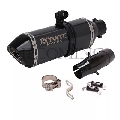 Slip On Exhaust System Muffler Pipe For Kawasaki Z400 Ninja 400 18-24 Ninja 500 • $89.14