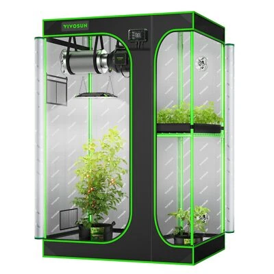 $139.99 • Buy VIVOSUN 2-in-1 Grow Tent High Reflective Mylar Multi-Chamber Hydroponic Indoor