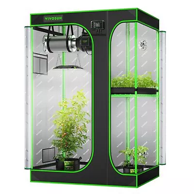 VIVOSUN Grow Tent Hydroponic Indoor Plant Grow System Reflective Mylar Room • $239.49