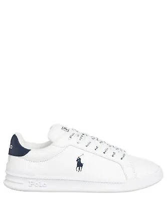 $95 • Buy Polo Ralph Lauren Sneakers Men Court Ii 809829824003 Leather Logo Detail Shoes