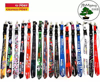 JDM Style LANYARDS Neck Strap Tuner Car Key Ring Keychains NOS HKS Keyrings • $9.85