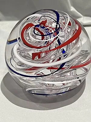 A Langham Glass Paperweight Signed Paul  Miller 1970s Rare. Collectable Vintage • £20