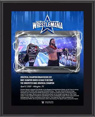 Roman Reigns World Wrestling Entertainment 10.5  X 13  WrestleMania • $29.99