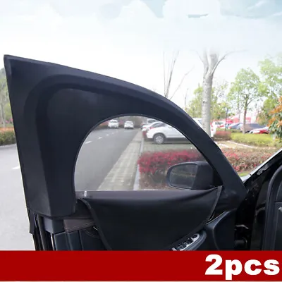 2pcs Car Side Front Window Sun Shade Cover Mesh Shield UV Protection W/Zipper  • $21.50