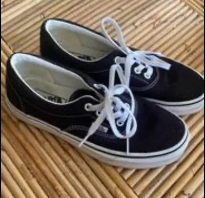 Vans Shoes Authentic Black White Mens USA SIZE Classic Skateboard Sneakers • $45