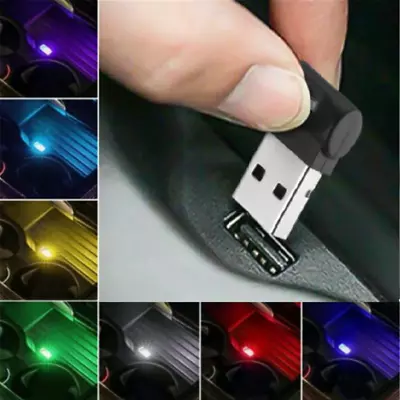 1x LED USB Car Interior Neon Atmosphere Ambient Light Bulb Mini Lamp Accessories • $4.27