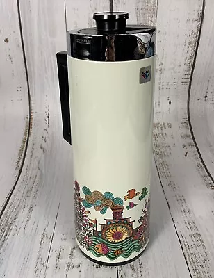 Vintage DIA Diamond Carafe Dispenser Hot Coffee 5 Cup Floral 70’s Hippie Japan • $27