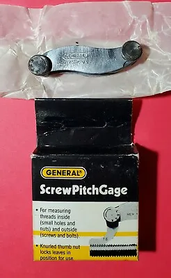 Vintage General No. 255mm Metric Screw Pitch Gage - 22 Pitches .35 To 6.0mm NEW • $24.99