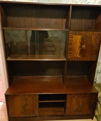 £25 • Buy Wooden Display Storage Cabinet With Glass