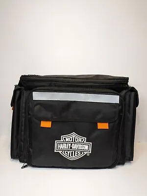 Harley-Davidson Motorcycle Insulated Cooler Picnic Saddlebag & Supplies For 2 • $18.99
