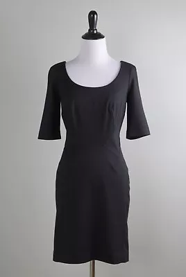 $49.99 • Buy Z SPOKE Zac Posen NWT $199 Solid Black Stretch Scoop Neck Dress Size 4