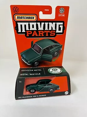 1965 Volkswagen 1600 TL Fastback * Green * 2024 Matchbox Moving Parts Case L • $2.99