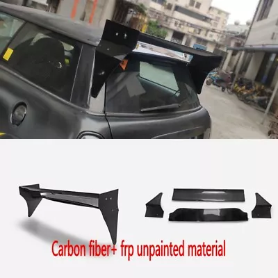 For Mini Cooper S R56 M7 Style Carbon + FRP Unpainted Rear Roof Spoiler Wing Lip • $648.65