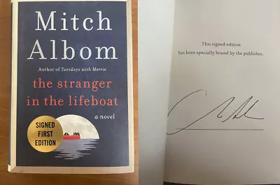 The Stranger In The Lifeboat By Mitch Albom (2021 Hardcover) SIGNED 1st Edition • $34.88