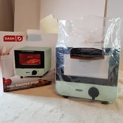 DASH Mini Toaster Oven Cooker Retro Teal Bread Bagels Cookies Pizza Paninis • $19.99