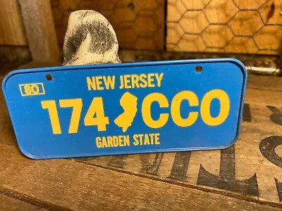 Vintage Wheaties Cereal Miniature Bike Metal State License Plate ~ New Jersey • $5.99