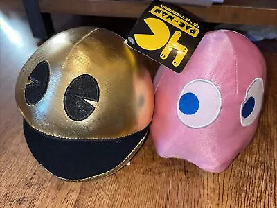 40th Anniversary Gold Pac-Man & Pinky Ghost Soft Toys Namco Bandai Amusement • £28.99