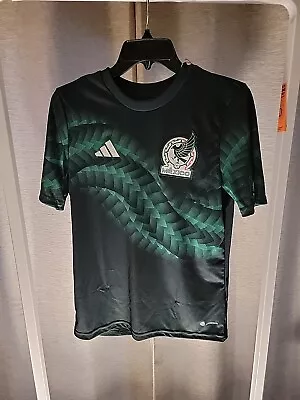 Adidas Authentic Mexico Pre-Match Jersey Green Slim Fit HF1370 Size L Large NEW • $36.99