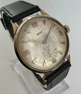 Vintage 1966 Rolex Tudor Gents Gold Watch • $295.96