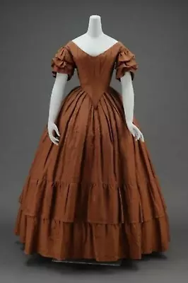 Victorian 1860s Dress Civil War Dress Dickens Dress Ball Gown Vintage Costumes # • $90.88