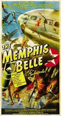 THE MEMPHIS BELLE MOVIE POSTER US Air Force VINTAGE • $9.98