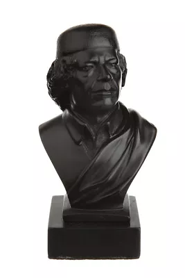 Libyan Revolutionary Colonel Muammar Gaddafi Stone Bust Statue 4.6'' (11.5 Cm) • $32.95