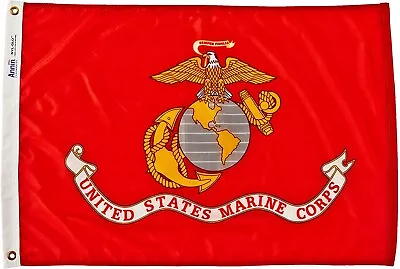 Marine Corps Flag Made In USA By Annin Nylon NYL-GLO FMAA 3x5' #439005 • $41