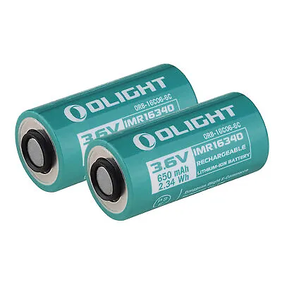 Olight 16C06-6C Rechargeable Batteries (Pair) For Olight Baton 4 And More • $16.95