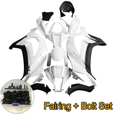 Unpainted Fairing Kit + Bolts For Kawasaki Ninja ZX10R 2011-2015 ZX1000 ABS Body • $225.99