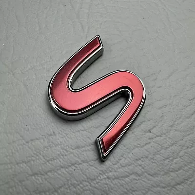 2009-2015 Infiniti G35 G37 Q60 Sport Rear “S” Red Emblem Badge Letter Logo OEM • $33