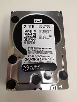 Western Digital 2TB Hard Drive 6Gbps 7.2K 3.5inch SATA HDD - WD2002FAEX • £25