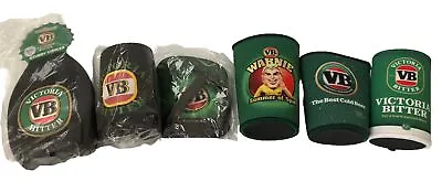 VB Victoria Bitter Beer Can Stubby Holders X 6 Vintage Rare Mancave Collectable • $50