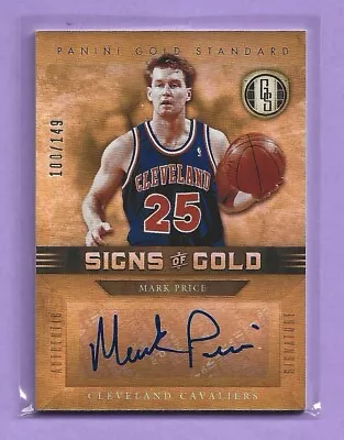 2012 Panini Gold Standard Signs Of Gold Mark Price Auto Cleveland Cavs 100/149 • $0.99