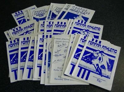 Forfar Athletic Home Programmes 1977-80 • £2