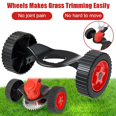 Garden Lawn Grass Trimmer Brush Cutter Edger Whipper Snipper Support Wheels Set • $19.99
