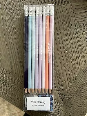 Vera Bradley SUMMER 22 MEDLEY Set Of 8 Wooden Pencils New • $13.99