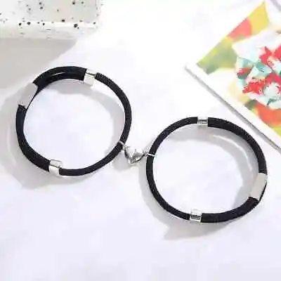 Love Magnet Couple Bracelet Stainless Steel Men's And Women's Hand Rope Jewelry • £3.99