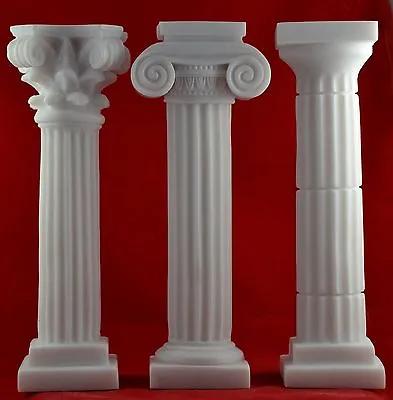 3 Column Set Corinthian Ionic Doric Pedestal Temple Ancient Statue Free Track • $60