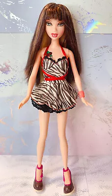 Barbie My Scene Club Junglicious Salon Safari Delancey Doll Twist Zebra Tattoo • $61.79