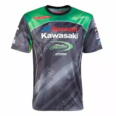 Official JG SPEEDFIT Kawasaki All Over Print T-Shirt Adult Mens - 18JGK-AOPT • £22.99