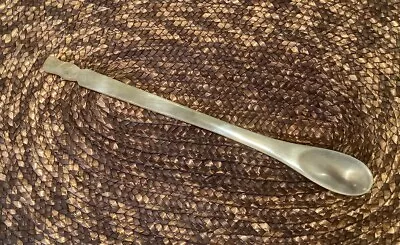 Scottish Long Handled Natural Horn Spoon With Thistle End Pickle Spoon 7.25” VGC • £6.50