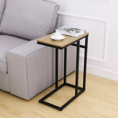 $35.99 • Buy OULII Bedside Sofa Side End Table Coffee Tray C Shaped Laptop Stand Metal Frame