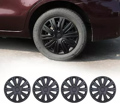 13  Set Of 4 Silver Wheel Covers Snap On Full Hub Caps R13 Tire & Steel Rim USA • $40.99