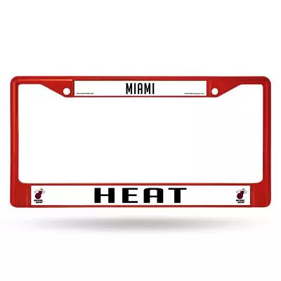 Miami Heat Color Metal License Frame [NEW] Auto Car Truck Plate Steel • $12.95