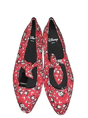 Disney Torrid Mickey And Minnie Mouse Mary Jane Flats Size 9.5 • $29.49