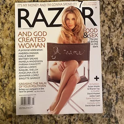 Razor Magazine March 2004 ~ Heidi Klum Britney Spears Halle Berry Angelina Jolie • $15