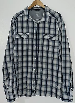 Mountain Hardwear Button Up Shirt Long Sleeve Plaid XXL Men's OM5802 Outdoor • $12.99